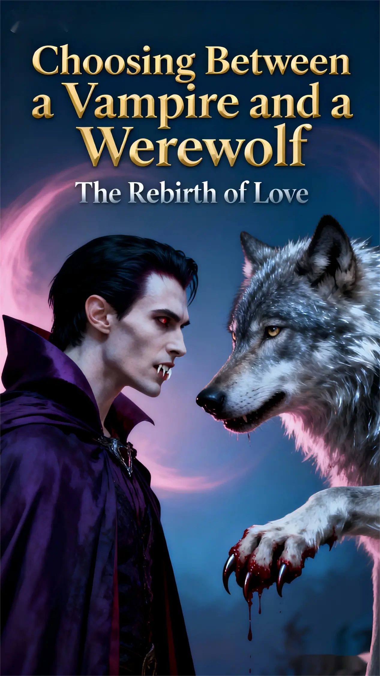 Choosing Between a Vampire and a Werewolf novel cover