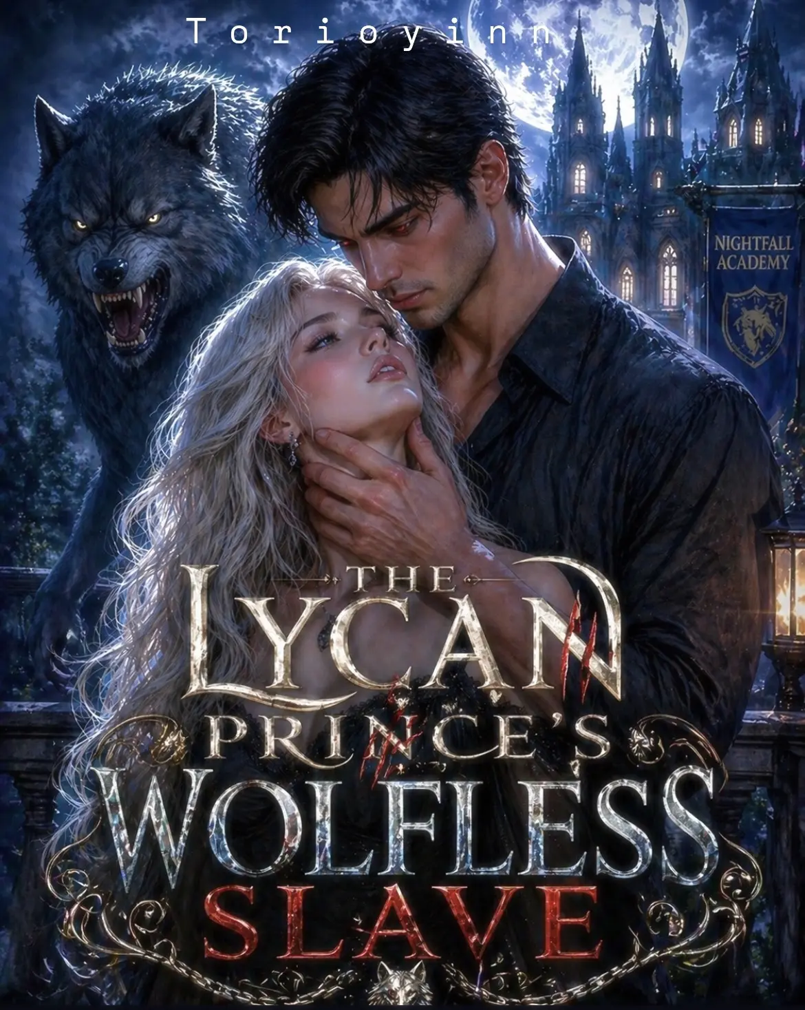 The Lycan Prince’s Wolfless Slave (Academy Romance) novel cover